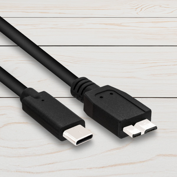0,5m USB-C Kabel Adapter USB C Stecker zu Micro B Stecker USB 3.1 50cm