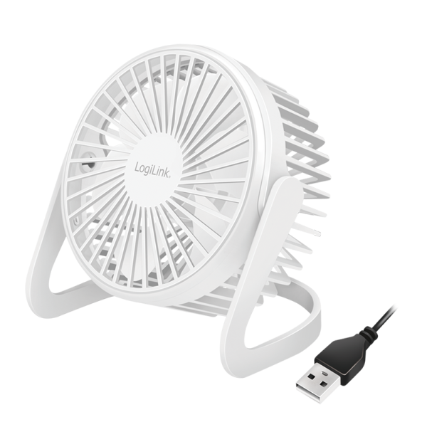 USB Tischventilator Computer Ventilator Lüfter Mini Fan Schreibtisch leise weiß