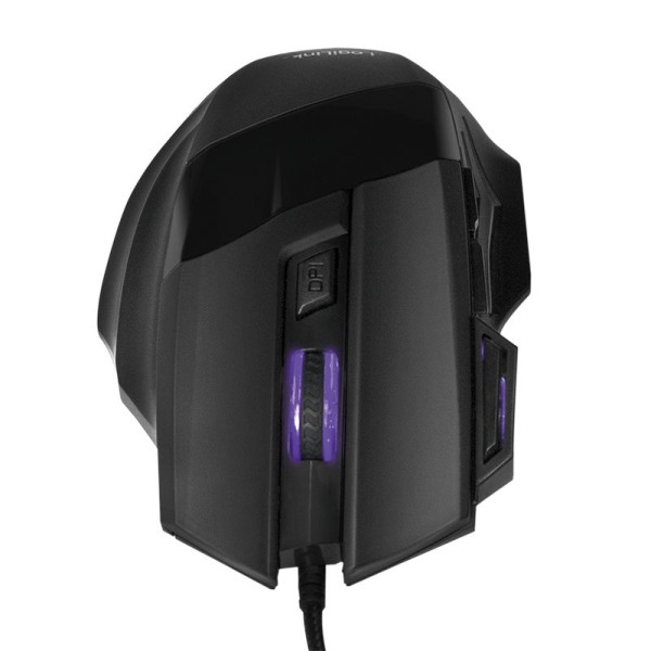 USB Gaming Maus 2400 dpi schwarz beleuchtet 7 Tasten Gamer Mouse kabelgebunden